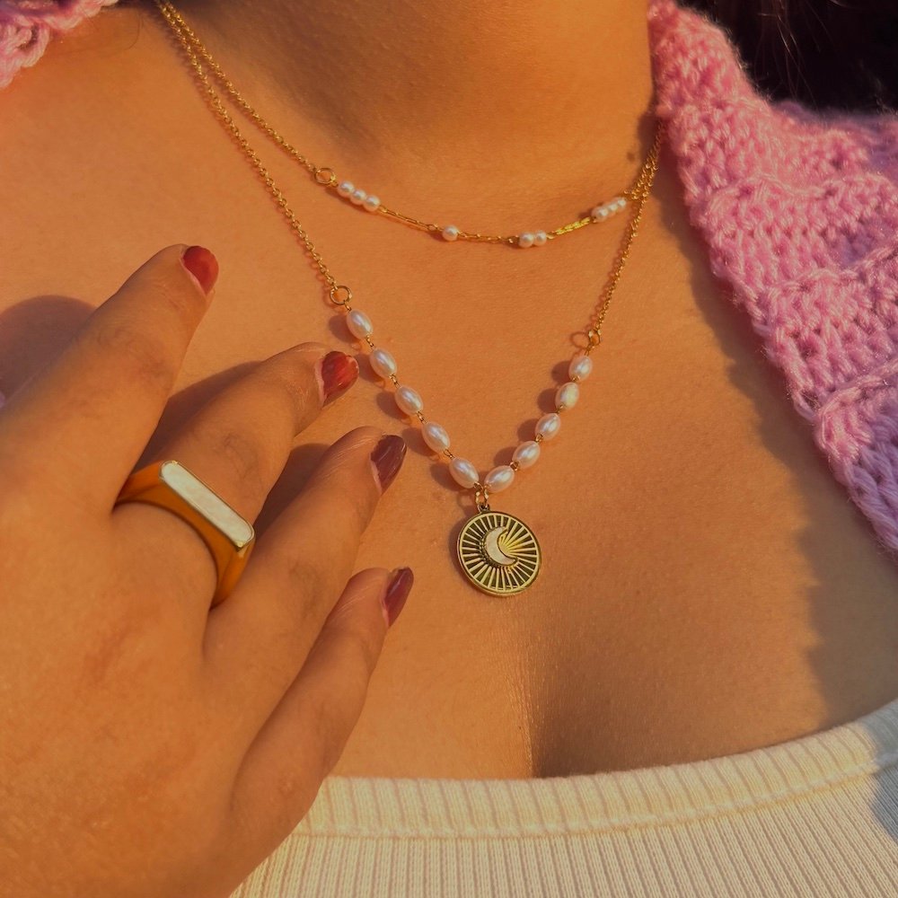 IMG_1043 Moon Pearl Necklace - Image 1