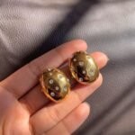 Vanilla Studded Solid Earrings - Image 2