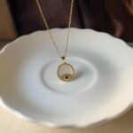Evil eye enamel Neckace