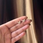 Butterfly Solitaire Studs - Image 2
