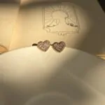 Dia Heart Studs